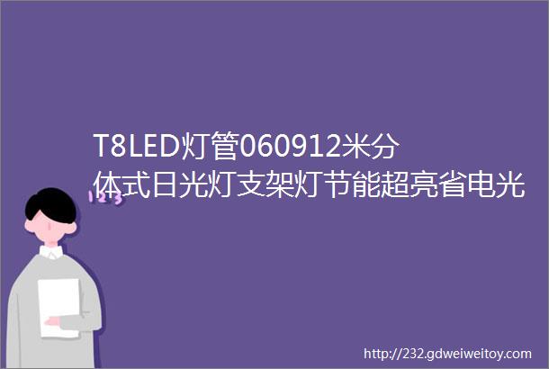 T8LED灯管060912米分体式日光灯支架灯节能超亮省电光管